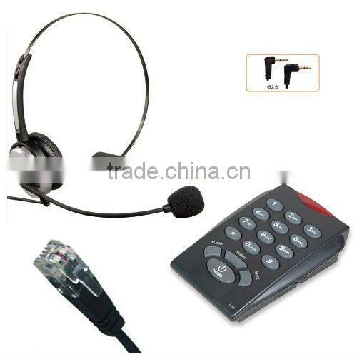 Headset Telephone for telemarketing dialer