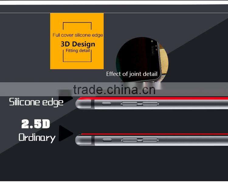 3d Curved Full Screen Cover Color silk print Tempered Glass Screen Protector For Iphone6s