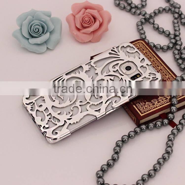 Hollow shape hard plastic phone cases for Samsung S6 Edge