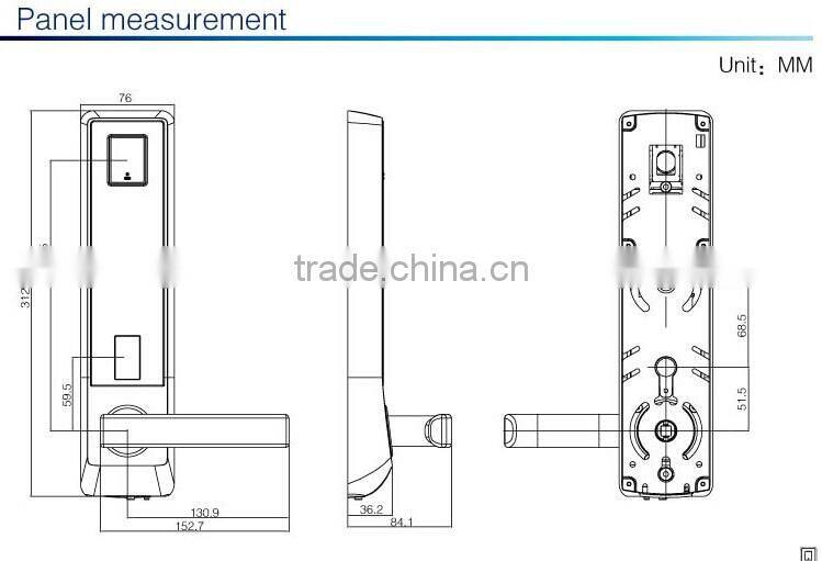 Card Digital Touch screen Keypad Lock
