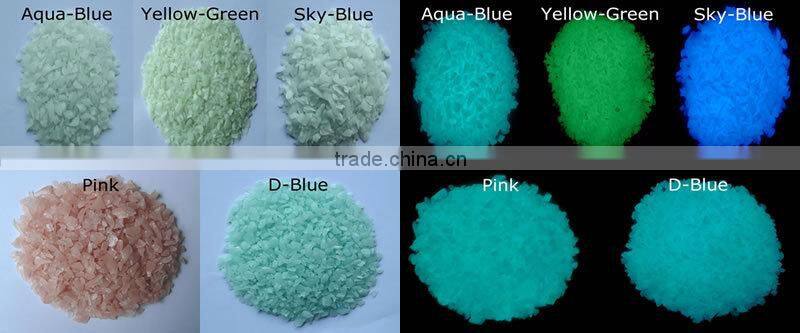 glow in the dark colored glass stone