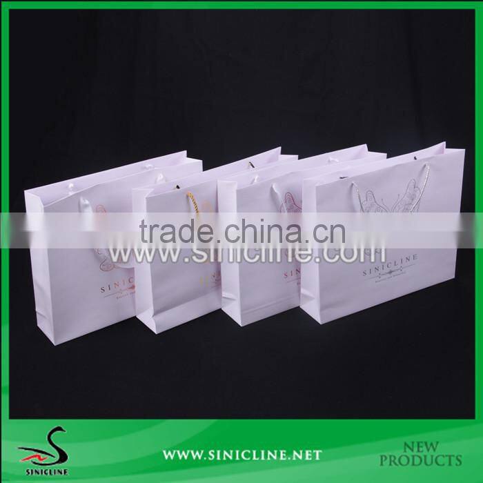 Sinicline high quality Paper Bag with gold foiled stamped