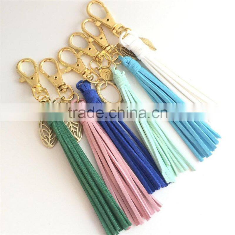 Laser Engrave Initial Personalized Monogram Enamel BagHanger Key Fob