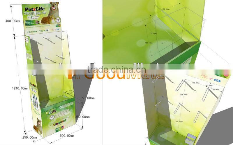 Cardboard department store display rack Liquid Display Counter