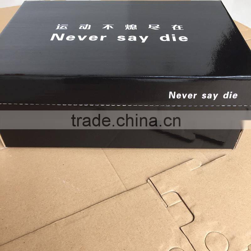 Custom Cardboard Recyclable Storage Black shoes box