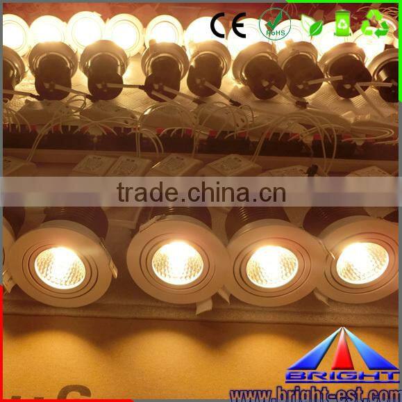 Degree dimmable led light ceiling, COB led smd downlight 15W for indoor and outdoor