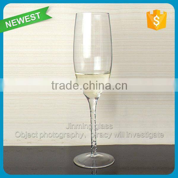 lead free crystal glass champagne flutes wholesale