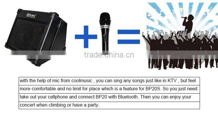 Rechargeable Battery Powered Wireless Outdoor Portable Bluetooth Speaker Guitar Amplifier