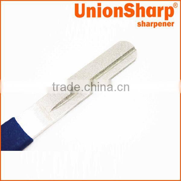 Outdoor diamond knife and fishing hook sharpener