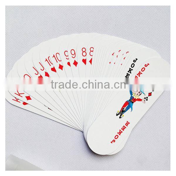 custom oval shaped playing cards for promotional advertising