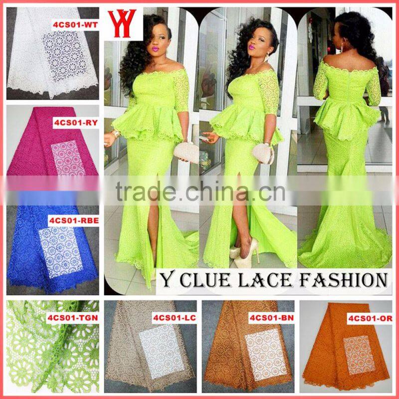 High quality organza lace with stone organza lace fabric wedding dress