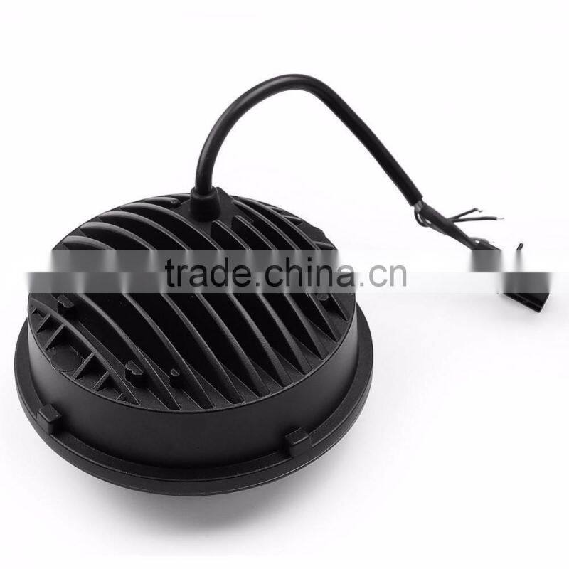 flashing 50W 5.75 Inch Motorcycle projector LED Headlight Angle Eye DRL flashing halo 5 3/4" Head Lamp for Harley Davidso-n