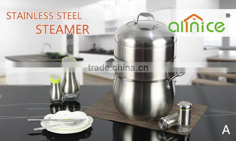 Multi-user-4 Layers Energy Efficiency Steamer Pot with Combined Lid energy-saving