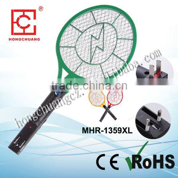 Electronic mosquito swatter racket