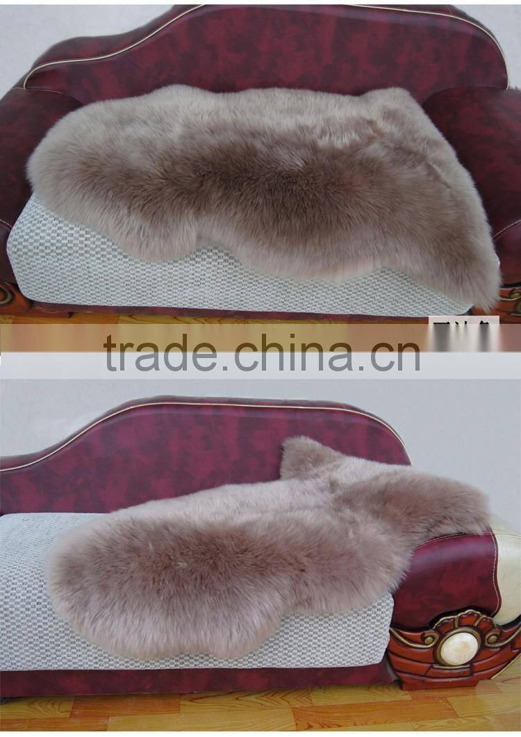 sheepskin rug home decoration ,round shape luxury sheep fur carpet
