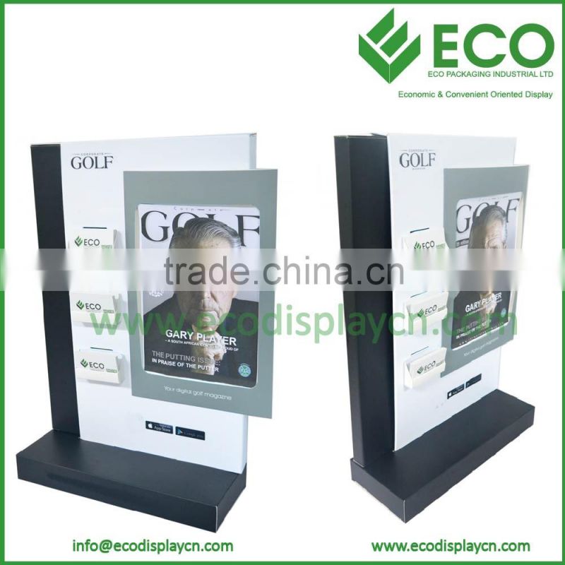 Durable Standee A4 Magazine Paper Board Counter Display