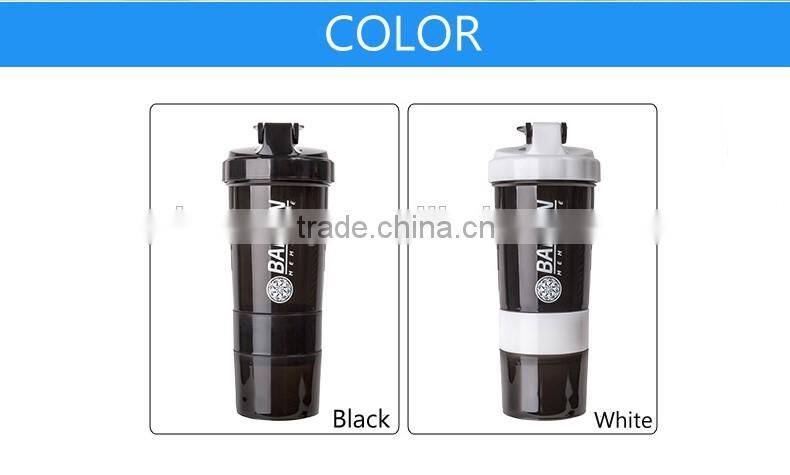 Beauchy 2016 OEM logo shaker bottle BPA free sport bottle PP plastic shaker bottle