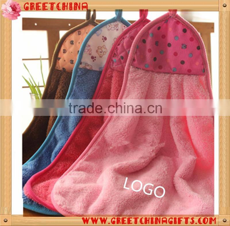 Customized LOGO advertising high-quality cotton untwisted yarn jacquard hotel towel
