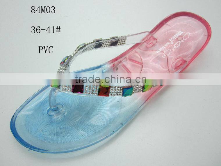 Hot Selling and Fashion PCU Women Flipflops for 2014Summer