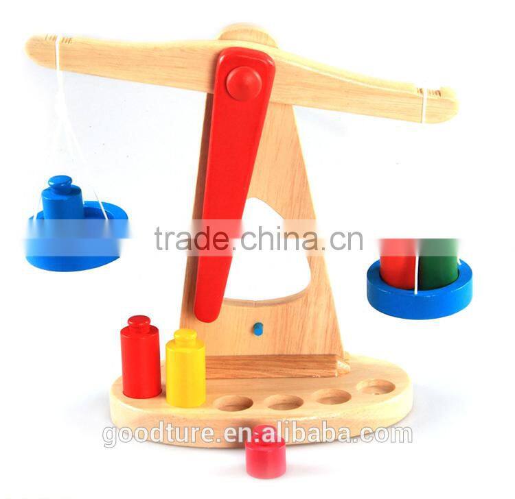 Wooden Balance Scale Kids Learning Toy