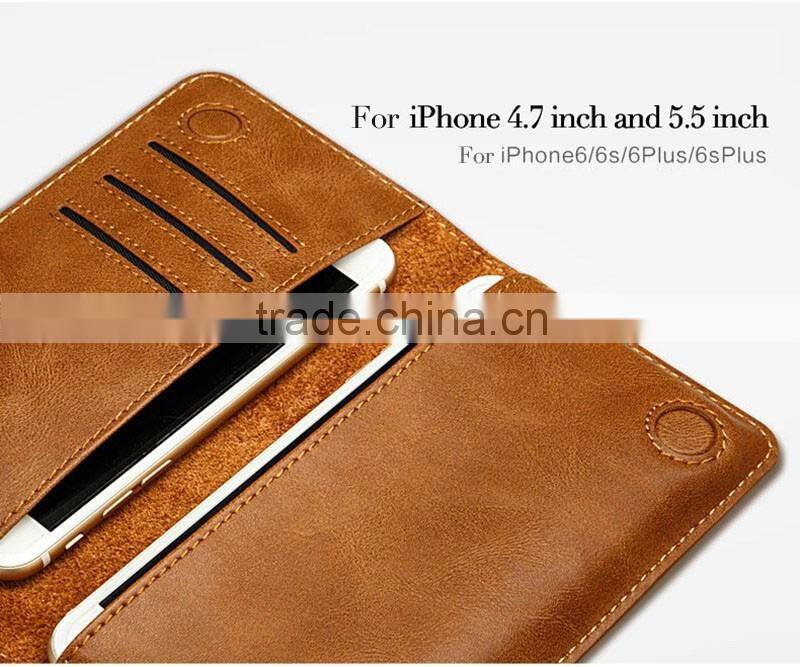OEM leather cell phone bag