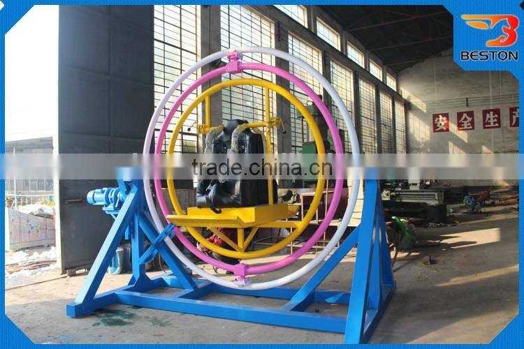 super quality adult thriling park amusement ride 3d electric human gyroscope for sale