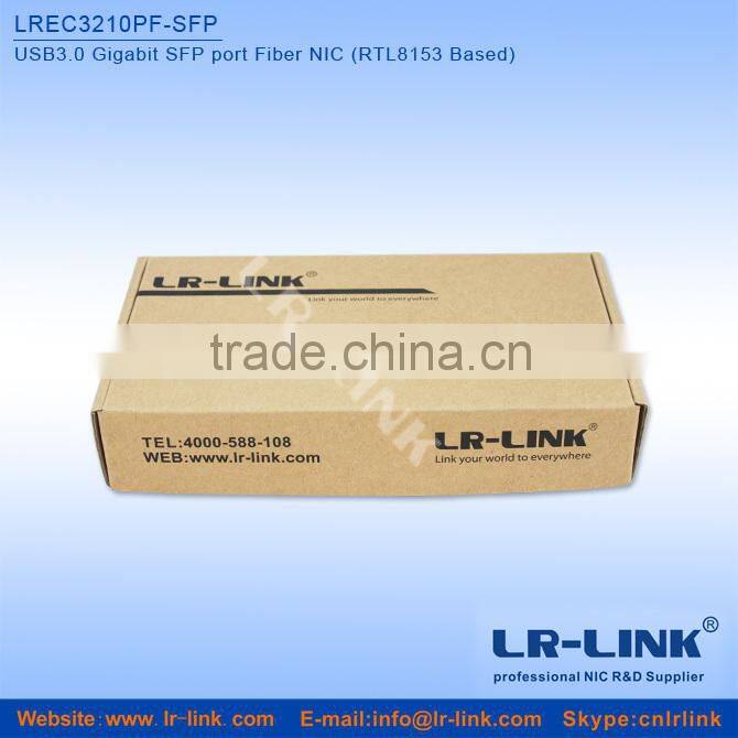 LREC3210PF-SFP USB3.0 to Gigabit Fiber NIC 1Gbps SFP Connector Converter Adapter