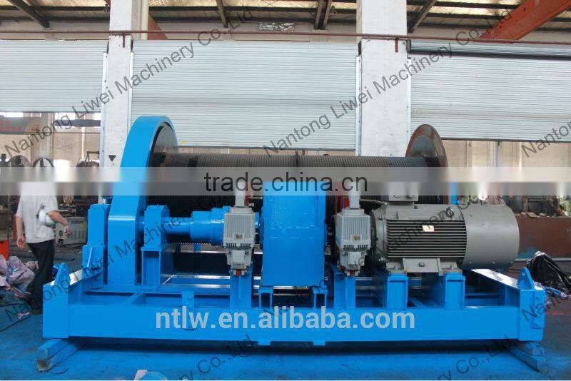 145KN double drum speed regulation winch