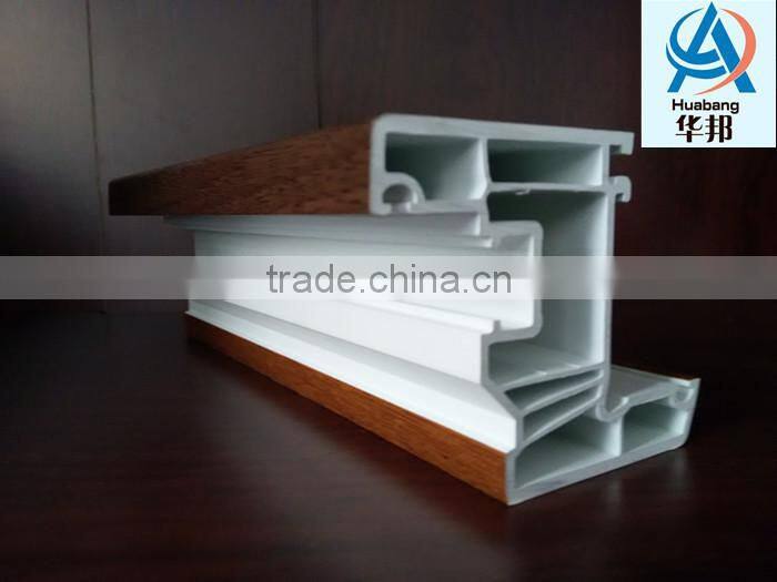 double color upvc profile/plastic profile/sliding window profile