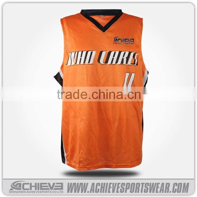 best quality custom printing basketball tops