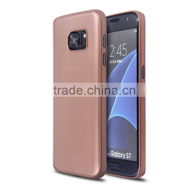 Ultra thin 0.4mm matte PP phone case for Samsung Galaxy S7 edge