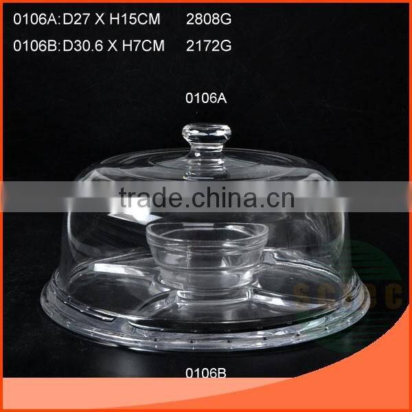 L19.7CM BEAUTIFUL SQUARE BLUE GLASS FOOD HOLDER ON SALE