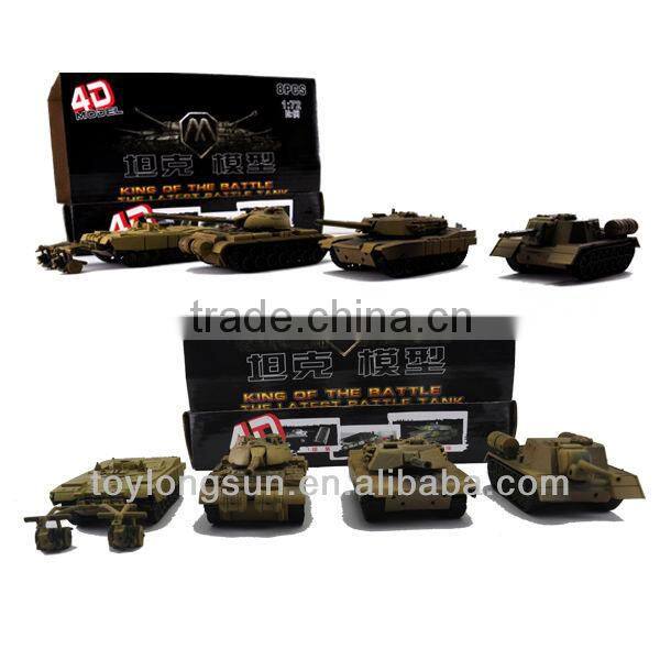 mini assembly tank toys made of ABS plastic