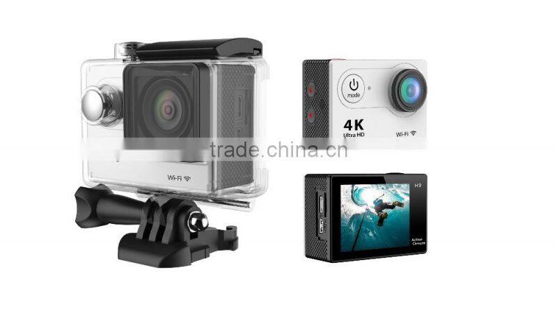 12.0 Megapixels 4K Action Camera Wi-Fi Remote Control sport camera with 170 HD wide-angle lens and support TF card up to 32