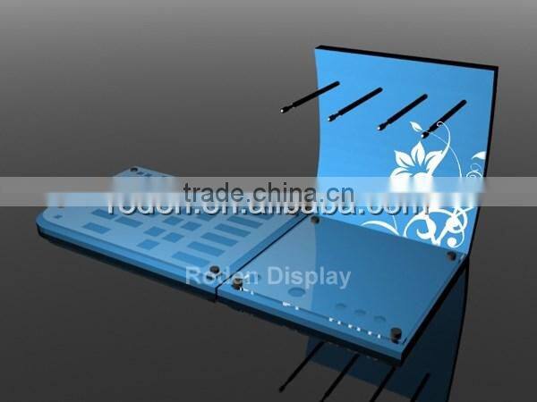 New Design Acrylic Cosmetic Counter Top Display Stand Lipstick Display