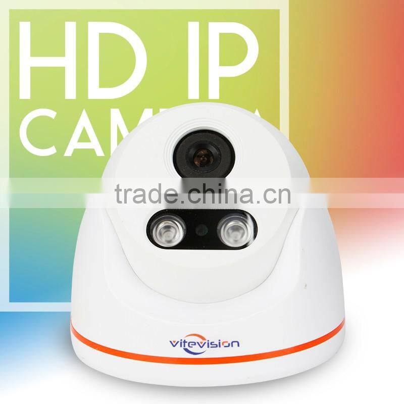 Vitevision 1mp 1.3mp 2mp optional wall-mounted network vandal-proof ir ip dome camera