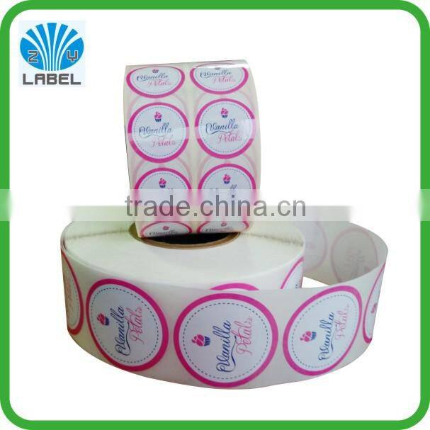 custom printed adhesive food logo sticker,full color waterproof label sticker for food bottles