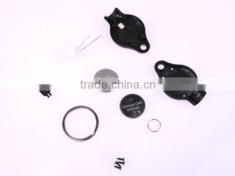 high quality Plastic 40000mcd White light LED promotion key chain factory