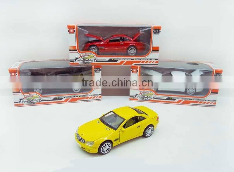 JS3901143 Autorized Famous Brand Metal IC Cars With Light Diecast Pull Back Car