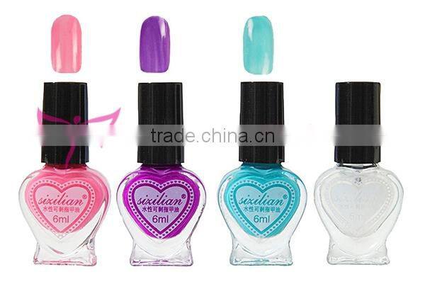 Easam hot 4pcs peel off nail polish gift set