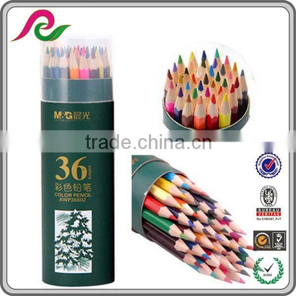 Round box with full color printing for pencils packing Cylinder gift box