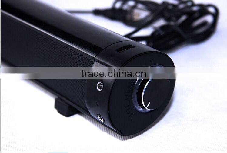 FASHION SLIM Mini PC SOUNDBAR SPEAKER WITH USB/AUX/MICRO EARPHONE