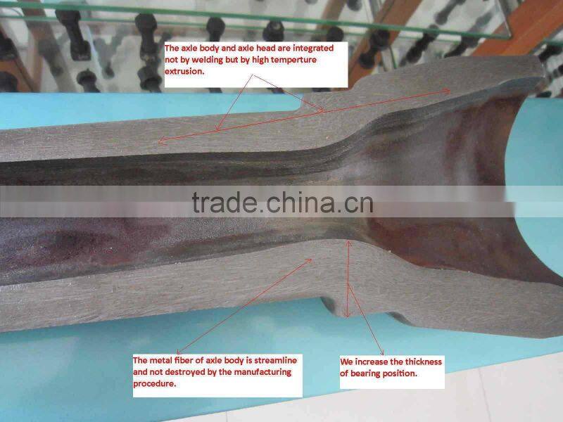 12 Ton,13,14,16,18 ton trailer axle shaft series(without brake system)