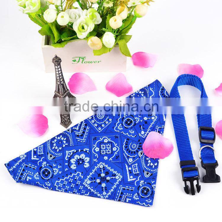 Hot Sale New Adjustable Pets Leashes And Collars Bandana Neck Scarf Buckles For Dog Puppy Cat collars