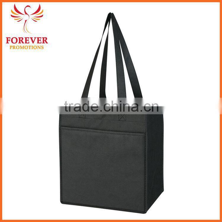 High Quality Custom Non-woven 6 Bottles Tote Bag with Front Pockets
