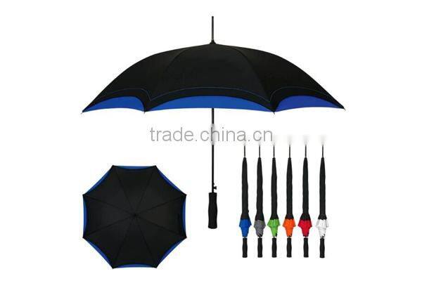 23" Automatic Straight Umbrella with Hook Handle