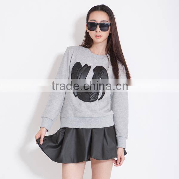 womens hoodies fitted hoodies new design with emb wholesale