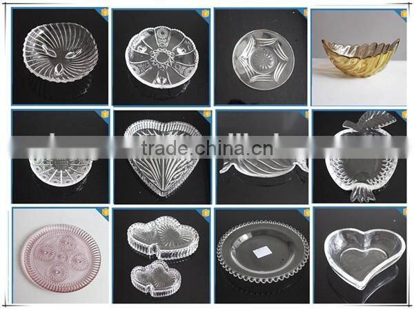 crystal decorative glass fruit plate