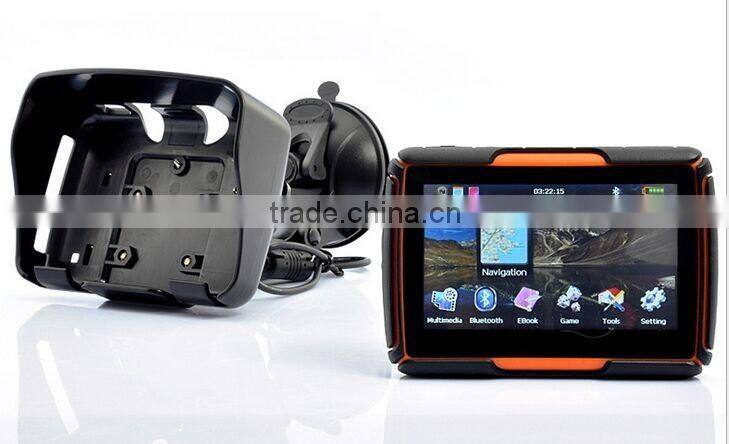 4.3" inch Waterproof Motorcycle smart motorcycle multimedia navigation system with 8GB Memory