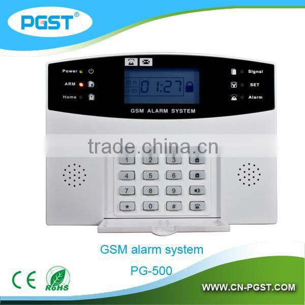 Smart home alarm system wireless PG-500 , SMS&auto-dialing alert, CE&ROHS approved
